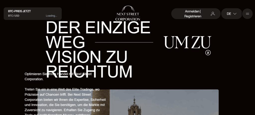 Next Street Corporation homepage