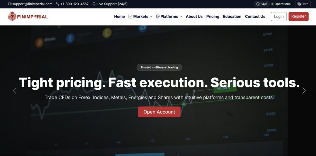 finimperial home page screenshot | Online Trading Secrets finimperial home page screenshot