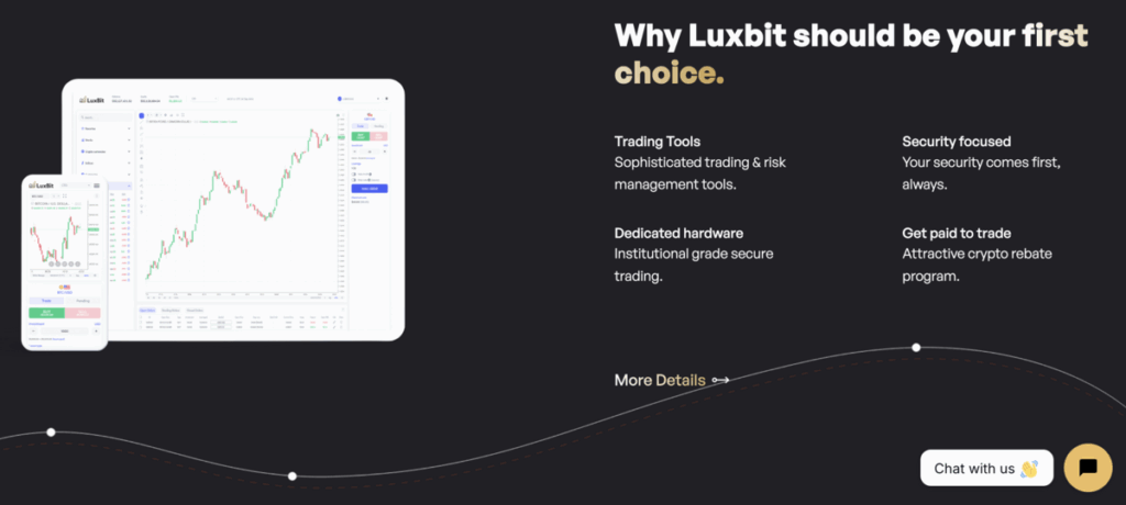 luxbit home page screnshot