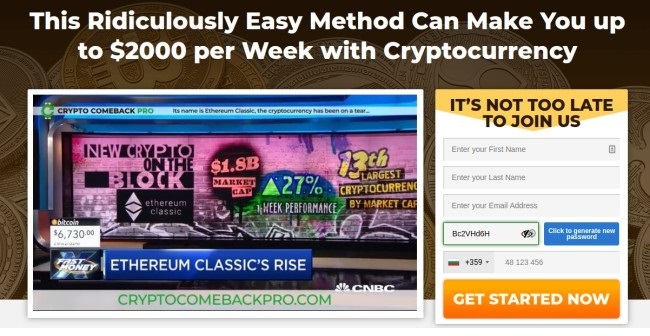 Crypto Comeback Pro Review | Online Trading Secrets