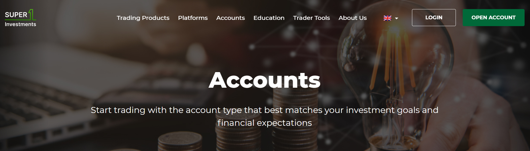 super1investments Account Types