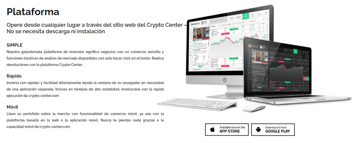 Crypto Center Plataforma de negociación