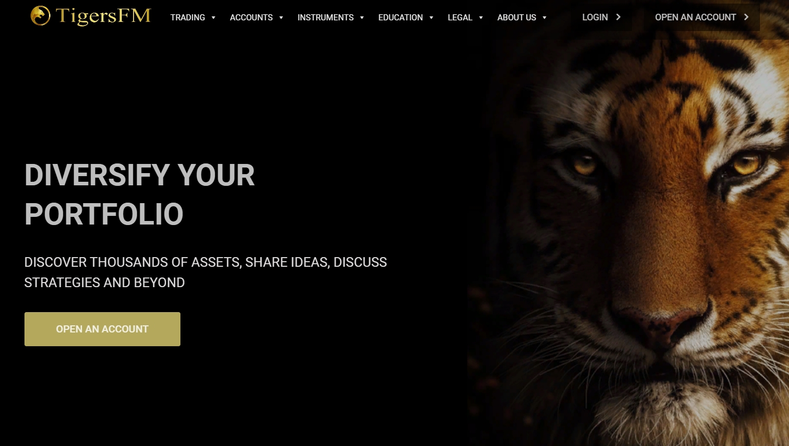 Tigersfm homepage