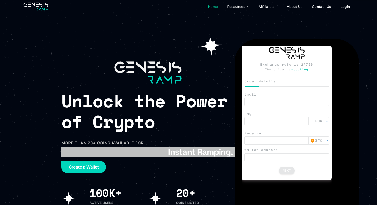 Genesis Exchange trading platform