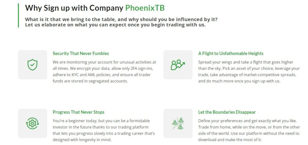 PheonixTB user funds