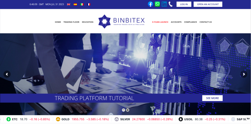 Binbitex trading platform